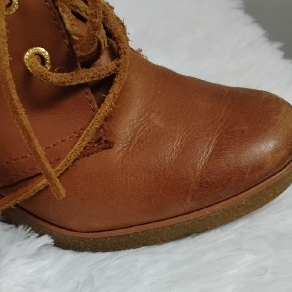 Sperryโ Top-Sider Comfy Neutral Normcore Preppy Everyday Wedge Lace Up Booties - Picture 15 of 16